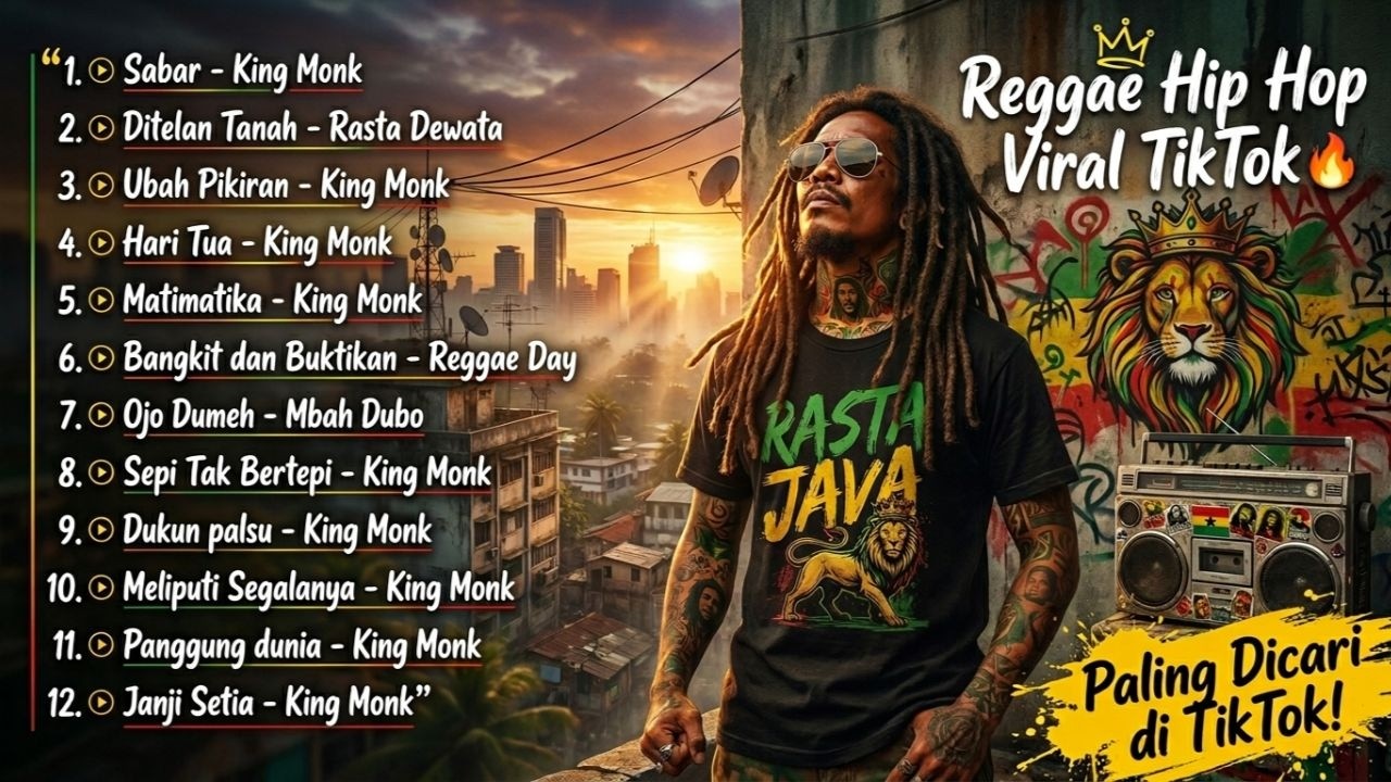 FULL ALBUM Reggae Hip Hop Viral TikTok 🔥 King Monk, Mbah Dubo - Rasta Java x Reggae Day