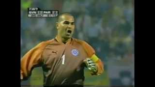 Chilavert - Free kick vs Slovenia World Cup 2002
