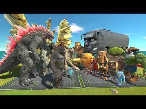 Who Win Team Brainrot Rengreng Bus vs Team Kaiju Ghidorah Animal Revolt Battle Simulator