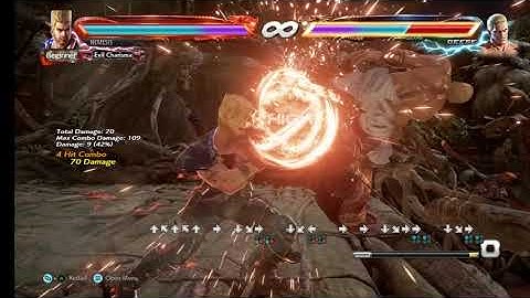 Paul Phoenix Hardest Possible Combos.... Difficulty Level = 1000!!
