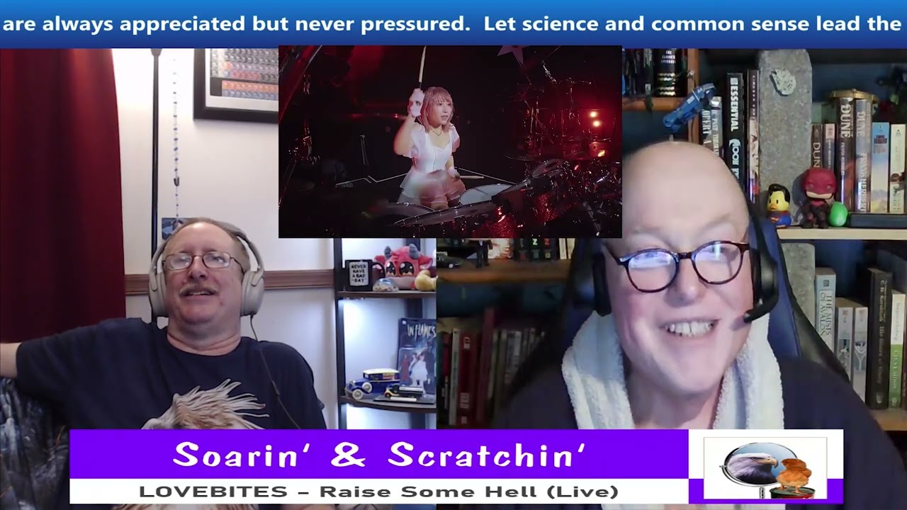 Soarin' & Scratchin' - Evil Chicken Reacts to Raise Some Hell (Live) by LOVEBITES - Amazing!!!