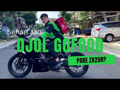 Sehari Jadi Ojol Grabfood Pakai Ninja ZX25R | Berapa Penghasilan Ojol Gojek Grabbike Selama 6 Jam?