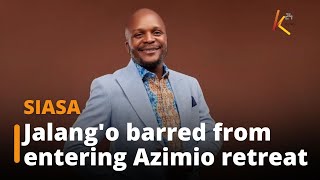 Lang'ata MP Jalang'o barred from entering Azimio retreat in Machakos after State House visit.