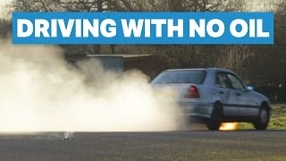 Engine Running NO OIL - NO SUMP - Seized Soild on Camera