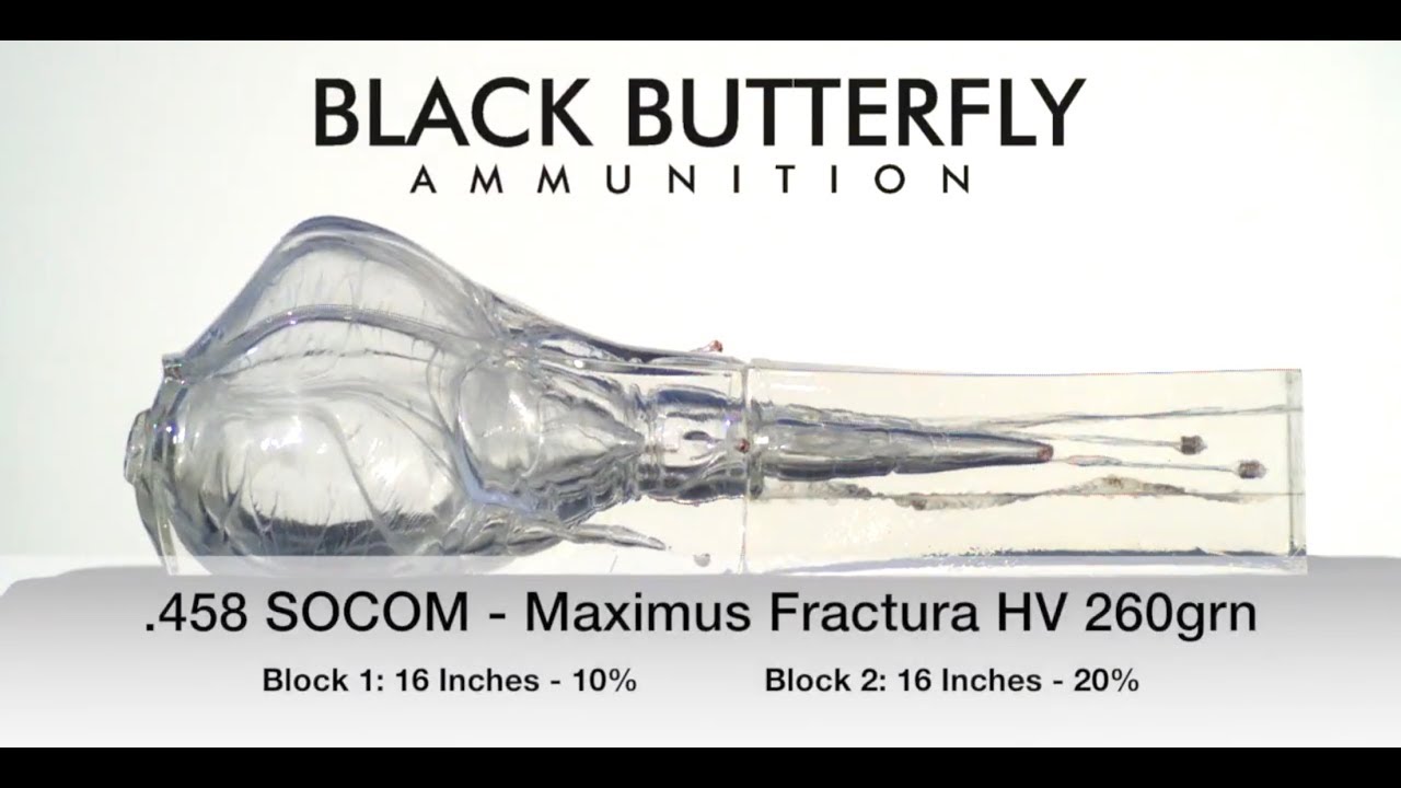 Black Butterfly Ammunition 458 Socom 400 Gr Maximus Giganticus Fractura By Black Butterfly Ammunition Llc