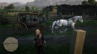 Red Dead Redemption 2: Horse on hand brake