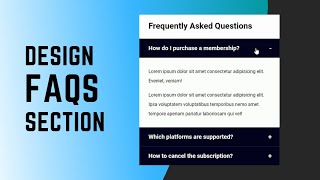 How To Design FAQs Section For Website