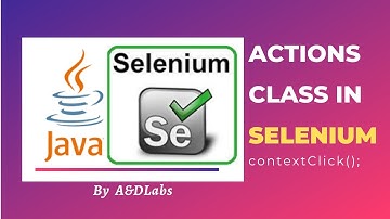 contextClick(); | Right Click | Actions Class in Selenium -2 | QA Automation