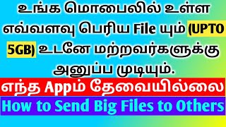 How To Send Large Files To Others Without Any Application