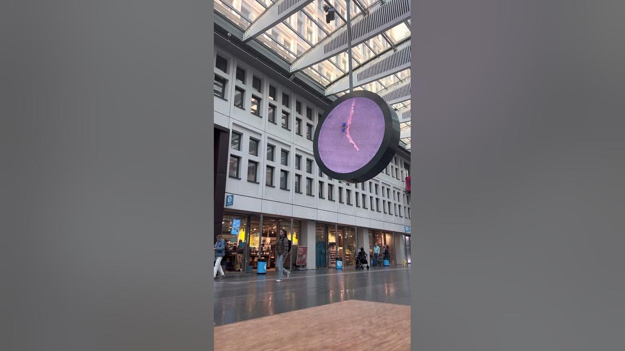 Amazing clock at Erasmus Medical Center Hospital Rotterdam YouTube