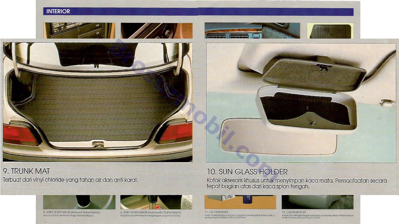 Toyota Corolla Accessories Zubehor Brochure Prospekt RU