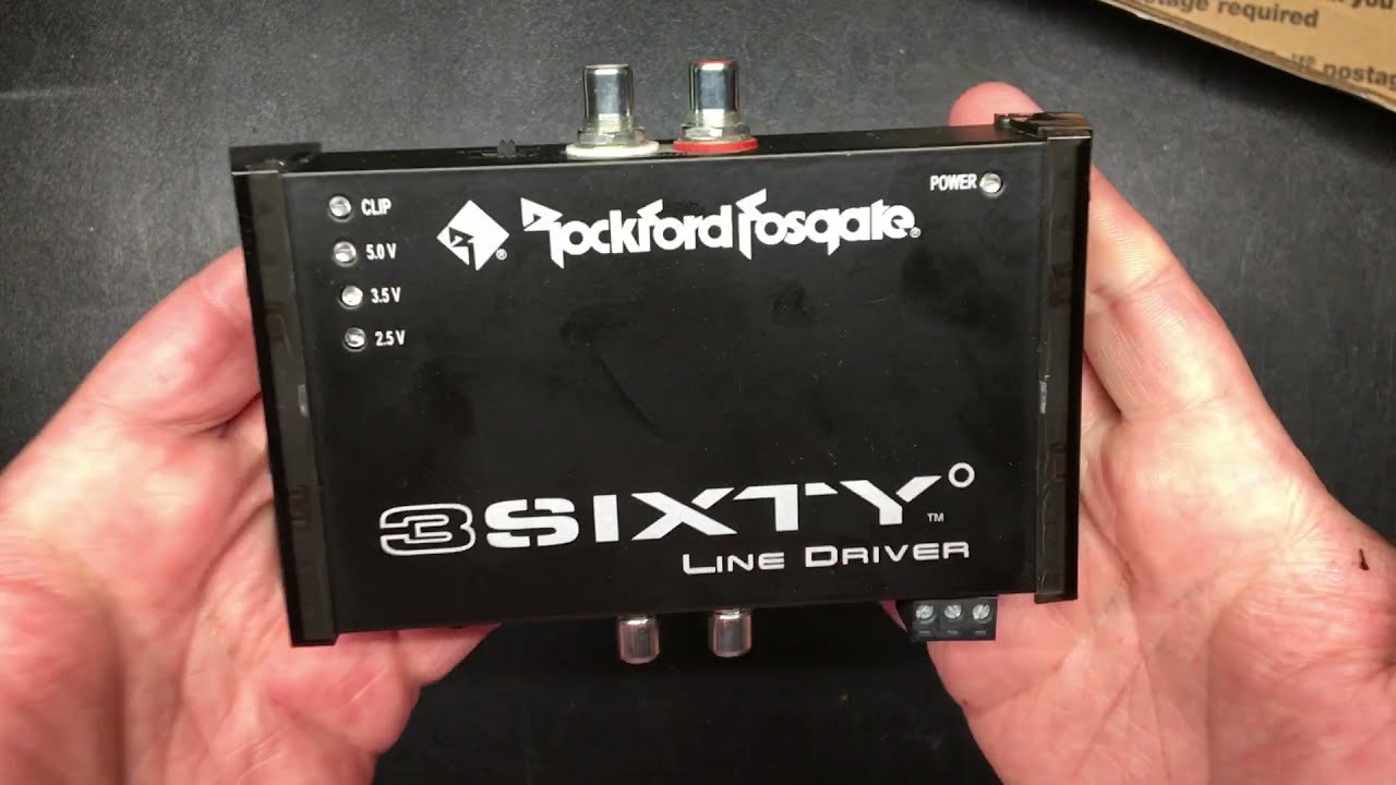 Rockford Fosgate 3Sixty Balanced Line Driver RF-BLD - YouTube