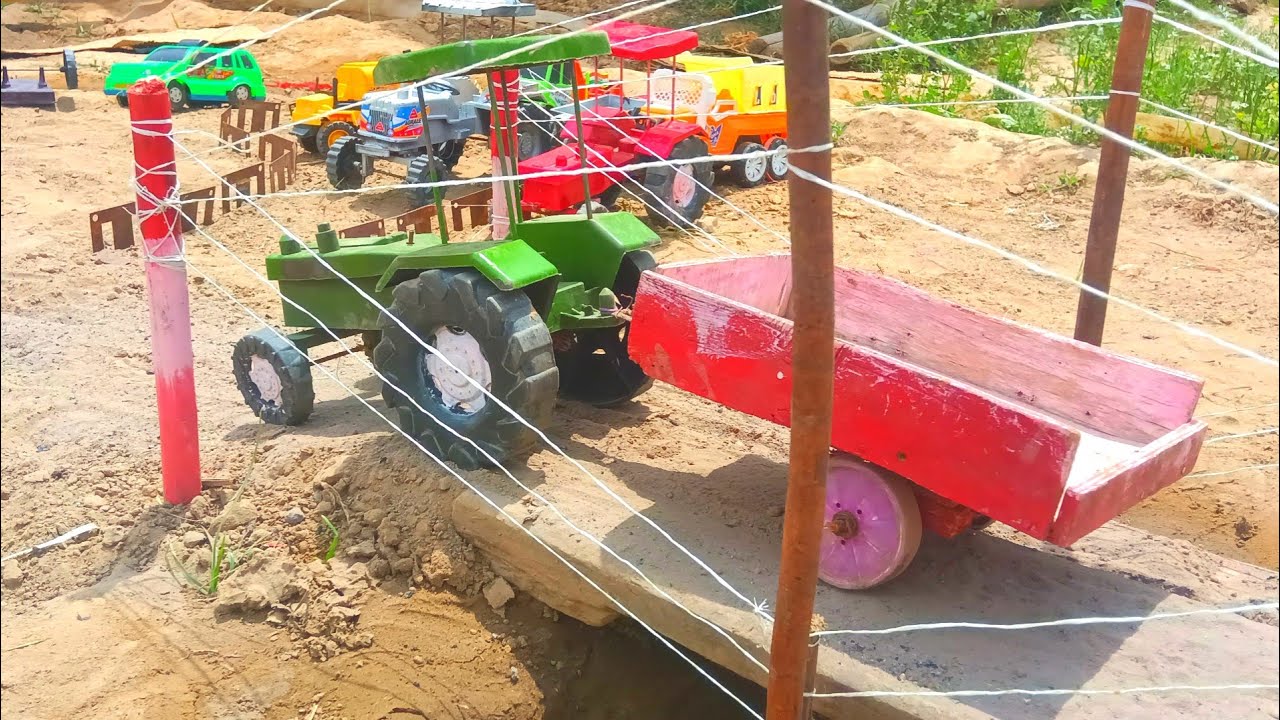 mini tractor Ki trolley loading mini tractor minitractor.. YouTube