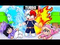 Usé el NUEVO HÉROE de HIELO y FUEGO en Roblox Hero Battlegrounds!