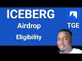 Iceberg Airdrop Eligibility Criteria :TGE next month March 3 :what are your expectation ?