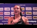 Lucy Spencer finishes 14th in the 100m Freestyle at the 2012 Euro Short Course