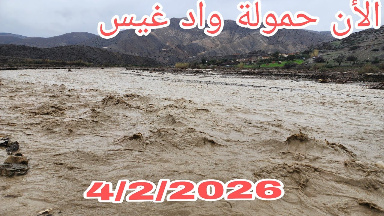 الان مباشر حمولة واد غيس إقليم الحسيمة الحمدلله 4/2/2026