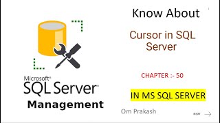 Cursor in SQL Server