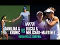 Danilina Krunic V Bucsa Melichar Martinez 2026 Indian Wells Doubles SemiFinal WTA Match Highlights