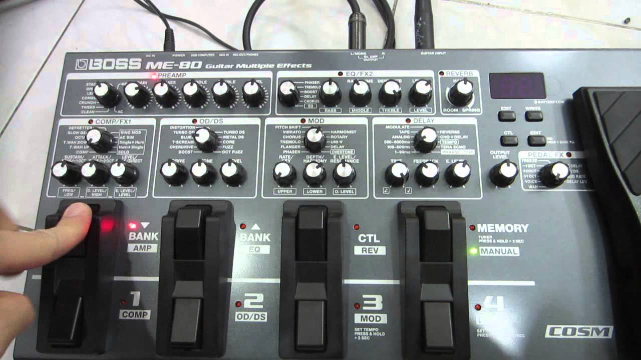 อ.โอ๋ รีวิว BOSS ME-80 ตอนที่ 9 ลองเล่นรวมๆทุกหมวดหมู่เอฟเฟค