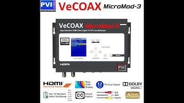 hdmi modulator vecoax micromod 3 hdmi over coax hdmi video distribution provideoinstruments