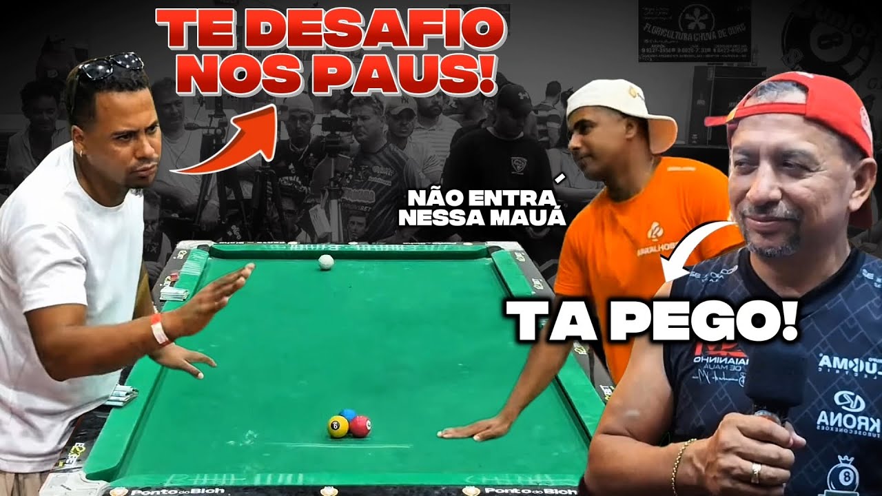 ELE DESAFIOU O BAIANINHO NOS PAUS! 