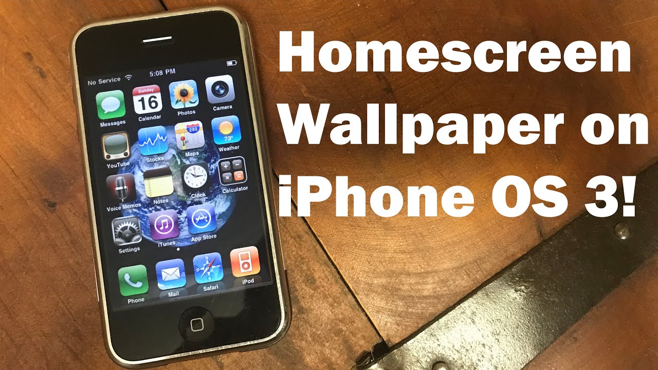 Get homescreen wallpaper on iPhone OS 3! (CTS - iOS 3 Wallpaper) - YouTube