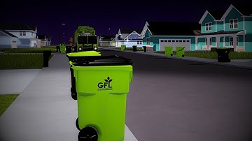 GFL Mack Labrie speeding through day & night recycle! With @itsmeadi1708 | Roblox Garbage Trucks