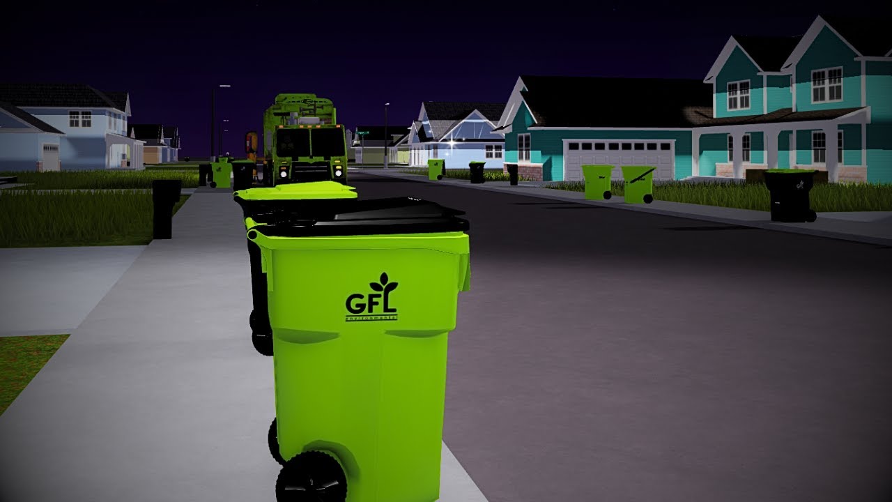 GFL Mack Labrie speeding through day & night recycle! With 