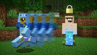 Minecraft But We Can't Move At The Same Time