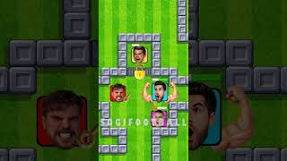 RONALDO vs MESSI vs HAALAND ⚽ MAZE CHALLENGE – WHO WILL WIN? FAN ANIMATION 😱🔥 #shorts