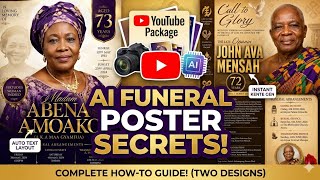 AI FUNERAL POSTER - PRO DESIGNS IN MINUTES 