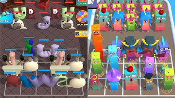 Merge Alphabet Hero Master + Merge Number Cube, Alphabet run, Merge Gameplay Max Level Gameplay