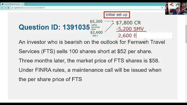 Series 7 Exam Prep - Market value at Maintenance CR/1.3