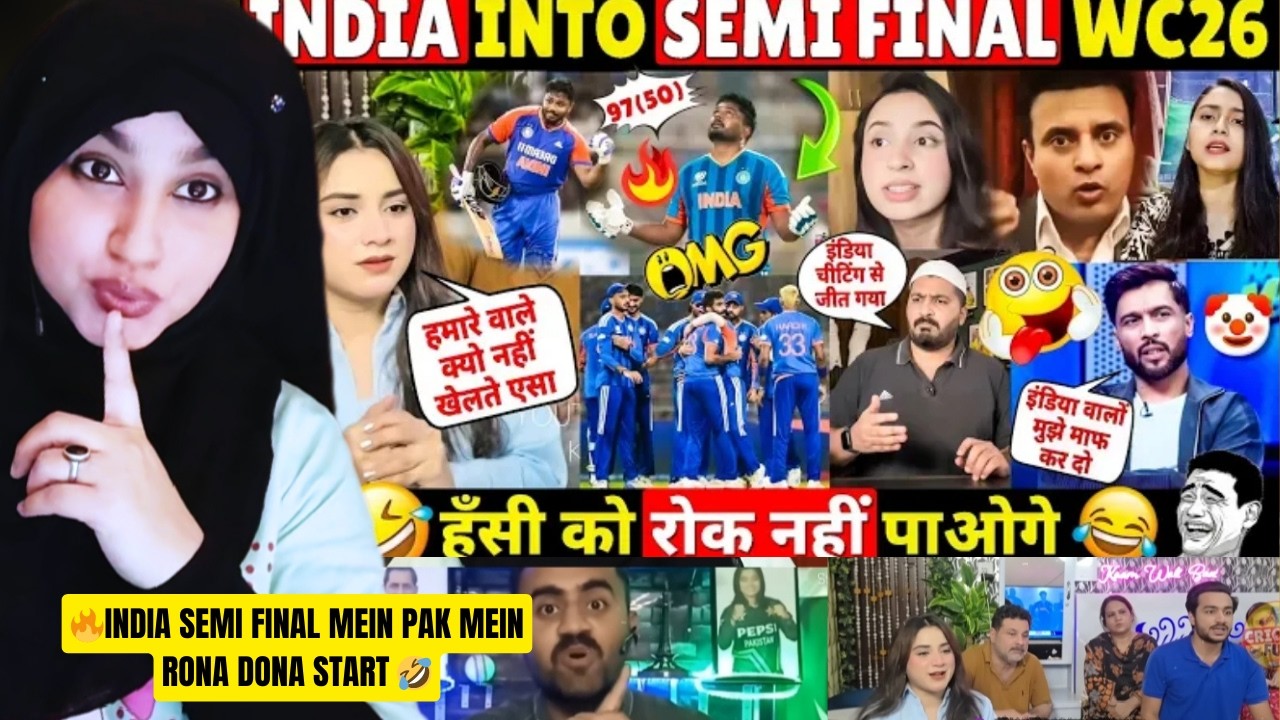 🔥 INDIA QUALIFIED FOR SEMI FINAL OF T20 WORLD CUP 2026 AFTER BEATING WEST INDIES 🤣 PAKISTANI CRYING