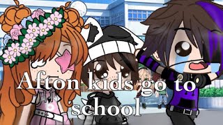 The Afton kids (+Ennard) go to school [fnaf, Gacha Club] EP.1 /repost/