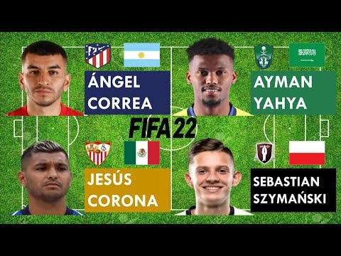 FIFA World Cup 2022 Group C(Right Mids)Correa vs Yahya vs Jesús Corona vs Szymański (FIFA22 Compare)