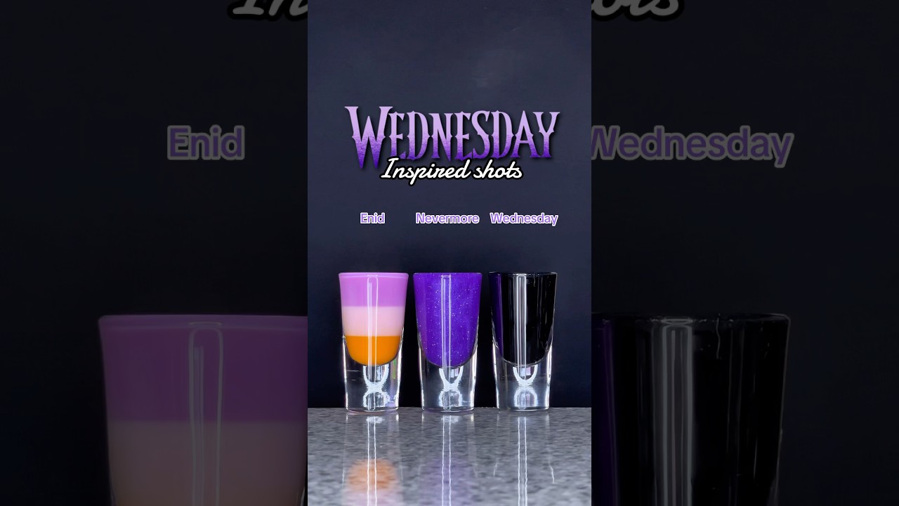 Wednesday Inspired Shots 🦇🖤 