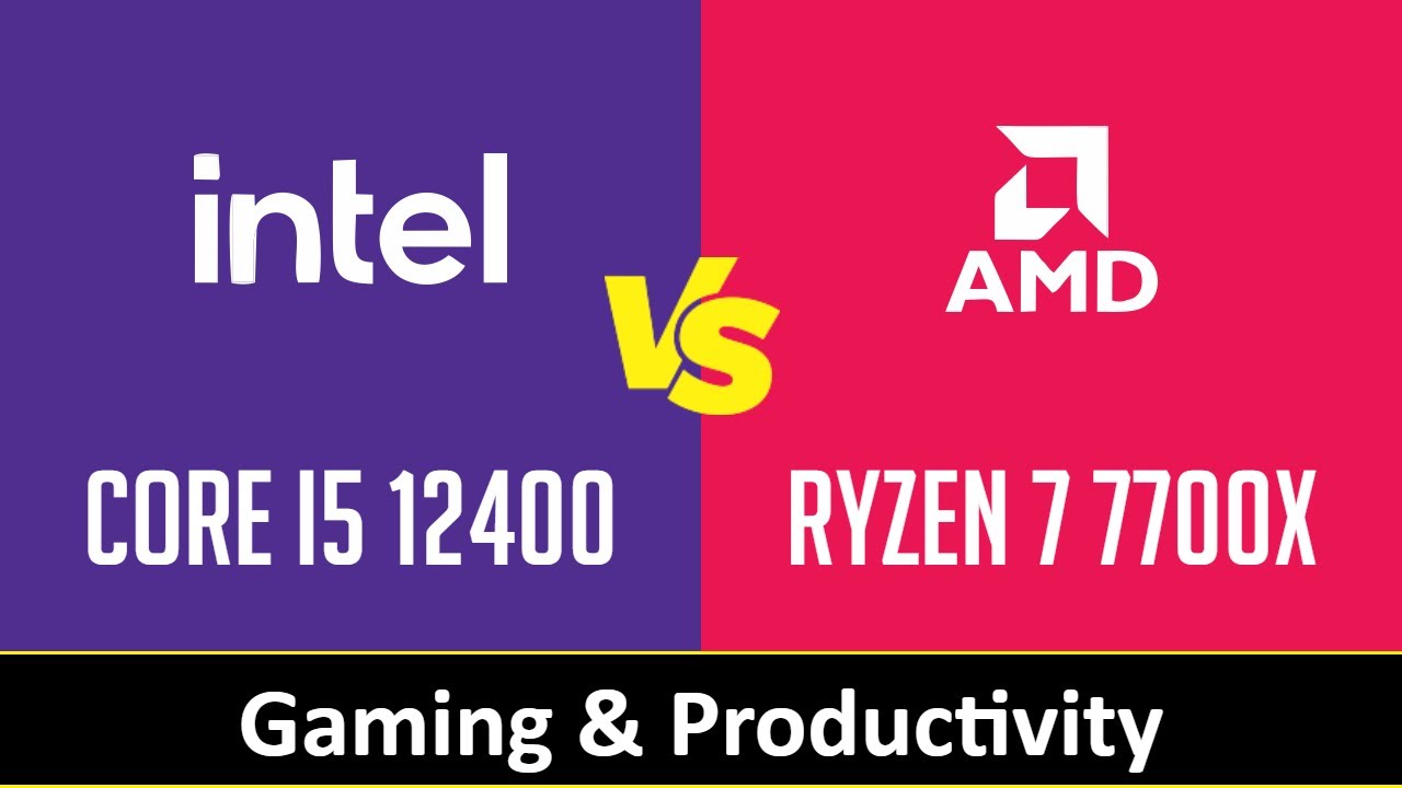 CORE I5 12400 vs RYZEN 7 7700X - Gaming & Productivity (RTX 3090