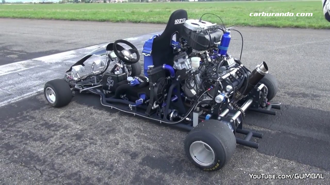 Un kart de 400 CV con el motor de una Suzuki Hayabusa turbo?