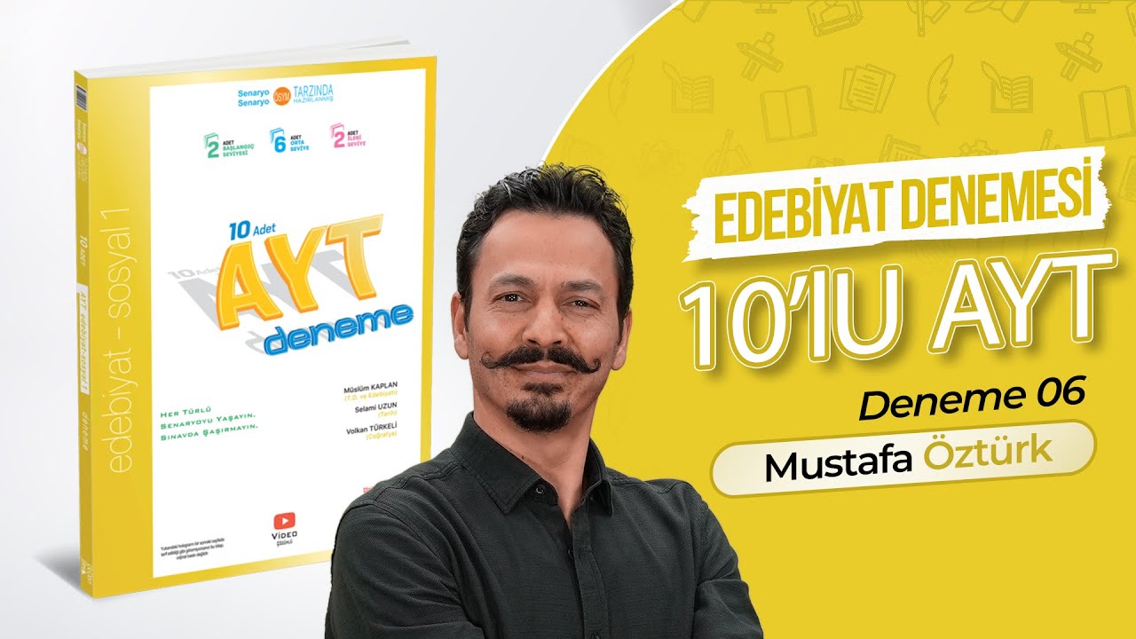 345 YAYINCILIK  10'LU AYT EDEBİYAT - SOSYAL 1 DENEMESİ 2025 | 6.DENEME