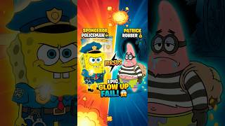 SpongeBob Cop vs Patrick Robber - Who Wins? #shorts #spongebob #funny
