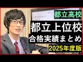 都立上位校の合格実績をまとめて解説する【2025年版】