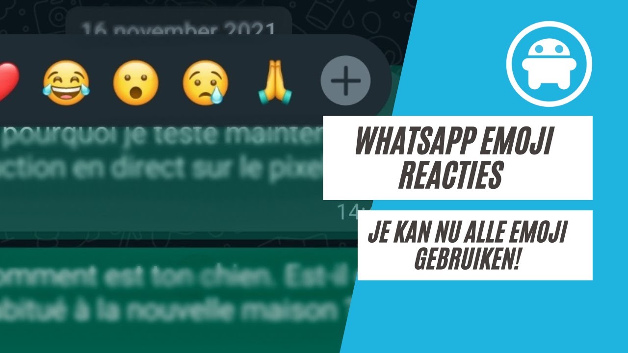 WhatsApp emoji reacties: alle emoji gebruiken als reactie