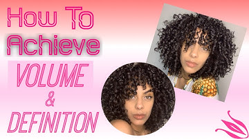 HOW TO ACHIEVE VOLUME AND DEFINITION| FOR FINE-THIN CURLY HAIR