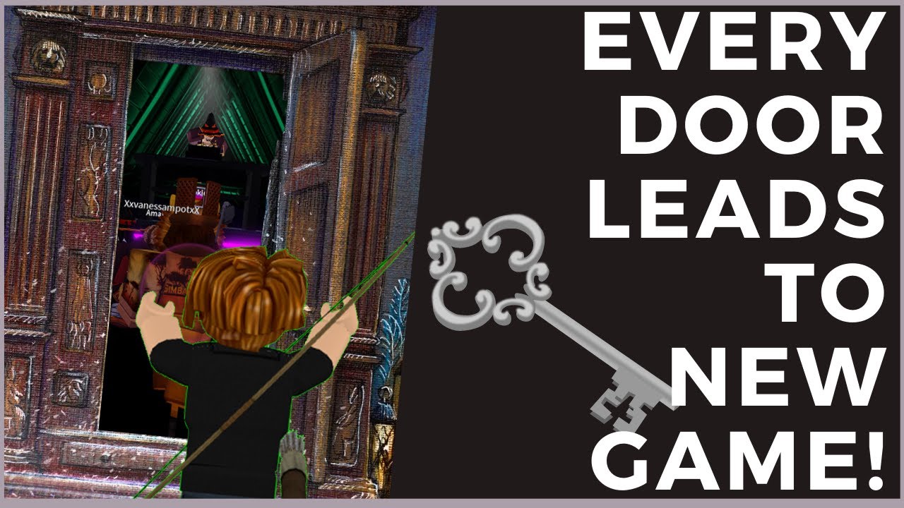 Roblox Gameplay but every time I go through the door game changes