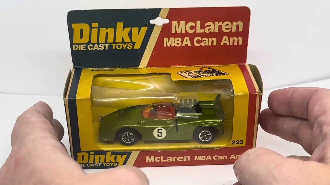 Vintage 1976 Dinky Die Cast Toys No. 223 McLaren M8A Can Am Sports
