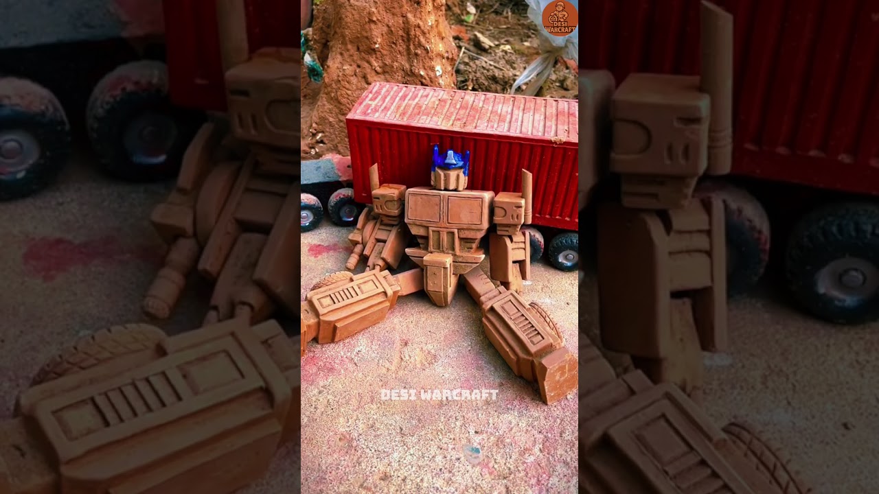 "Optimus Prime Clay Truck Transformation | Epic Handmade Toy!" 
