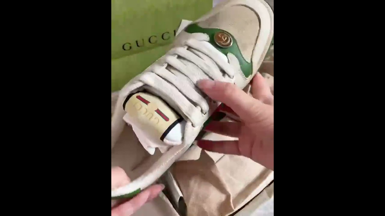 Gucci WOMEN'S SCREENER LEATHER SNEAKER