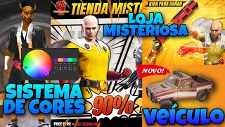 SISTEMA DE CORES PRA SKINS, NOVO VEÍCULO, SKIN ONDA SÔNICA E LOJA MISTÉRIOSA CHEGANDO! CONFIRA